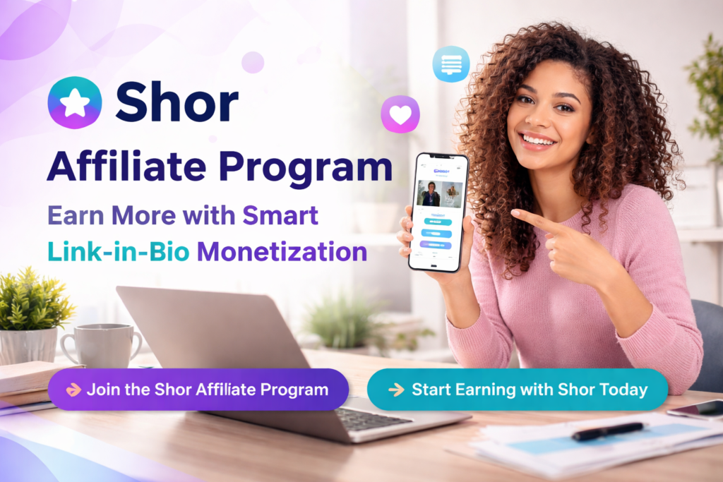 Shor Affiliate Program: Earn More with Smart Link-in-Bio Monetization