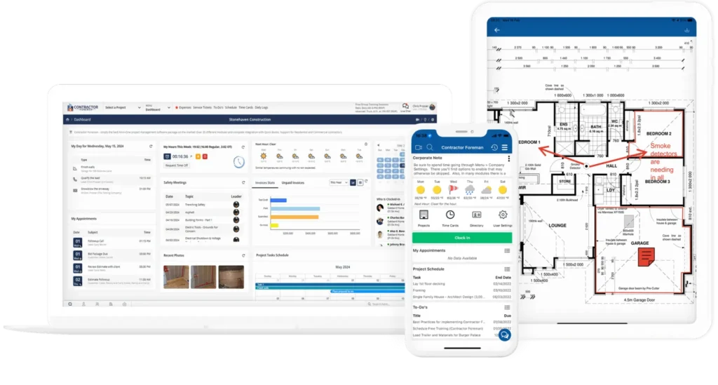 Contractor Foreman: A Construction Management Platform for Project Coordination